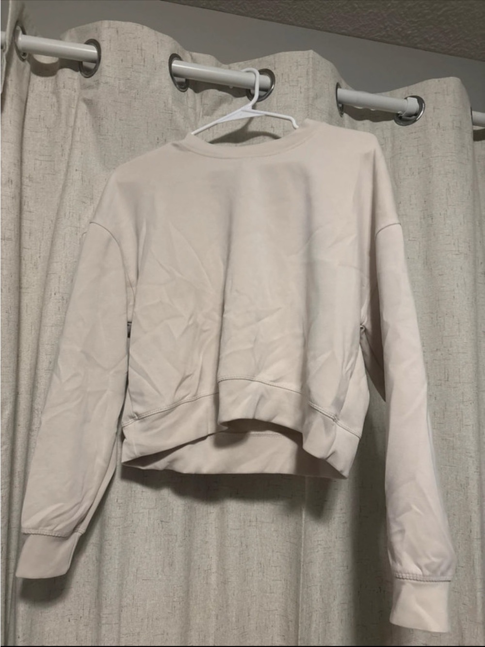 Always Cream Cropped Crewneck Sweatshirt